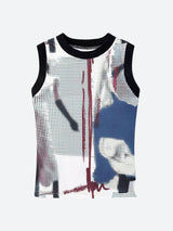 Litlookz Studio Abstract Printed Tank Top, view 6
