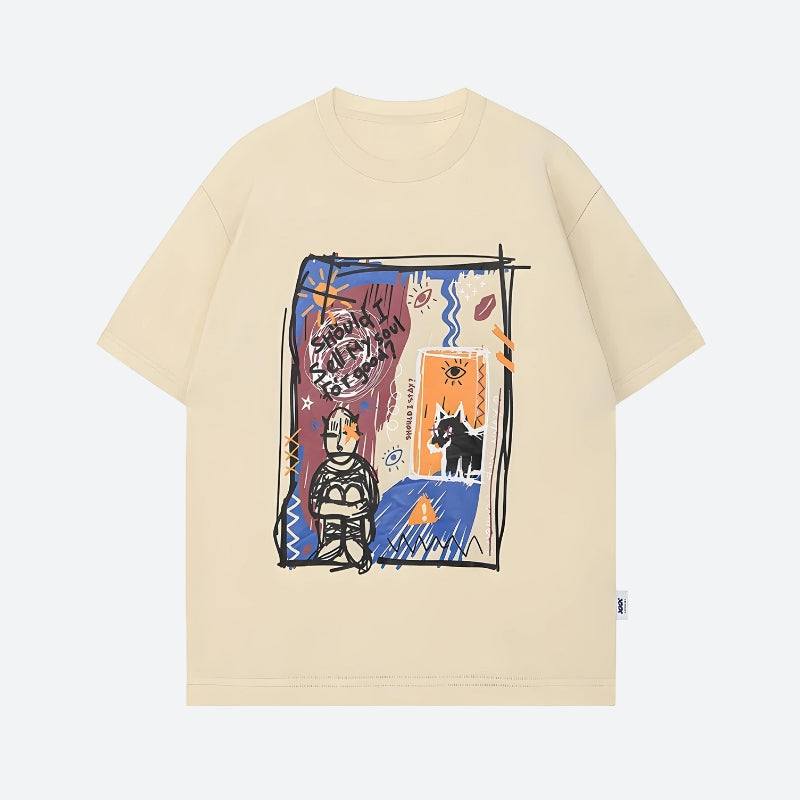 Litlookz Studio Abstract Sketch Graphic Tee