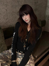 Litlookz Studio Acubi Hooded Graphic Top, view 5