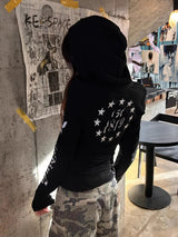 Litlookz Studio Acubi Hooded Graphic Top, view 6