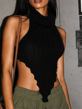 Litlookz Studio Acubi Knit Halter Top, view 3