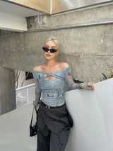 Litlookz Studio Acubi Mesh Top, view 2