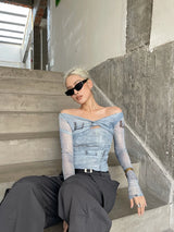 Litlookz Studio Acubi Mesh Top, view 6