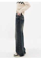 Litlookz Studio Acubi Wide Leg Dark Jeans, view 4