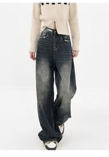 Litlookz Studio Acubi Wide Leg Dark Jeans, view 5
