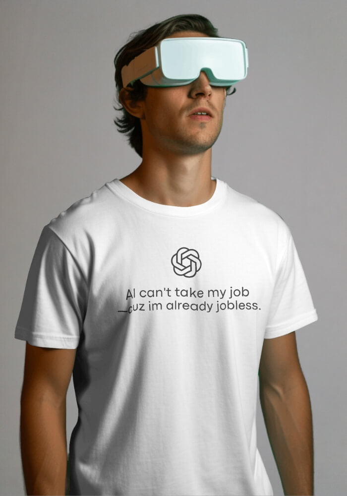 Litlookz Studio AI Can't Take My Job Tee