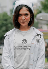 Litlookz Studio AI Can't Take My Job Tee, view 2