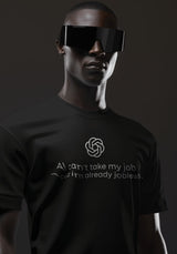 Litlookz Studio AI Can't Take My Job Tee, view 3