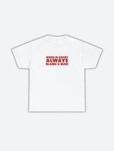 Litlookz Studio Always Blame A Man Tee, view 4
