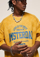 Litlookz Studio Amsterdam Suede Tee, view 3