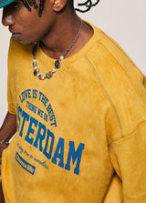 Litlookz Studio Amsterdam Suede Tee, view 4