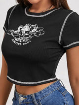 Litlookz Studio Angel Baby Tee, view 4