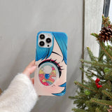 Litlookz Studio Anime Girl Glitter Phone Case, view 2