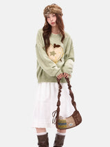 Litlookz Studio Apple Star Sweater, view 4