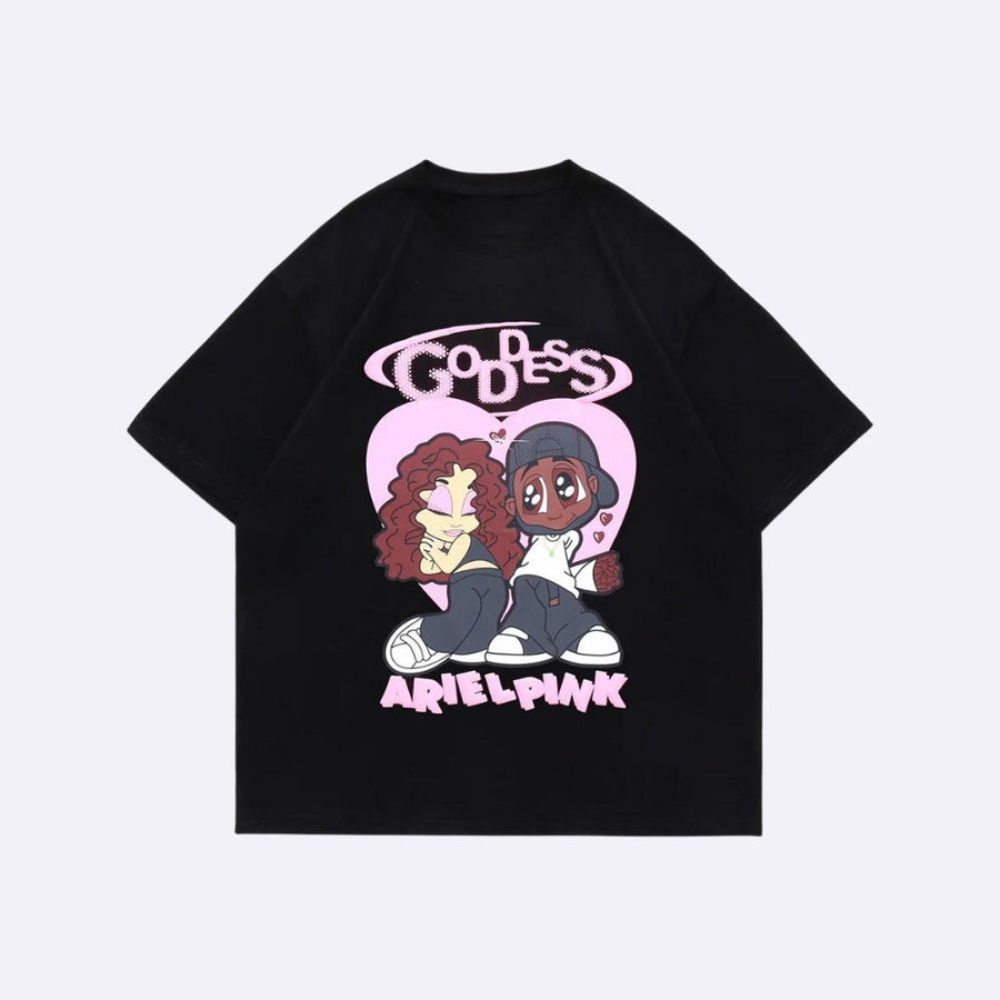 Litlookz Studio Ariel Pink Cute Couple Tee