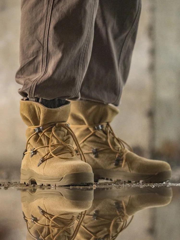 Litlookz Studio Army Style Lace Up Hiking Boots