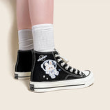 Litlookz Studio Astronaut Rabbit Lace Up Canvas Shoes, view 3