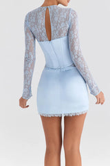 Litlookz Studio Asymmetric Corset Top & Mini Skirt Two Piece Set, view 2