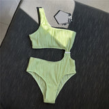 Litlookz Studio Asymmetric Cut-Out One Piece Swimsuit, view 5