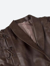Litlookz Studio Asymmetric Faux Leather Jacket, view 5