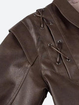 Litlookz Studio Asymmetric Faux Leather Jacket, view 6