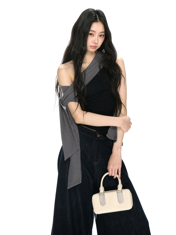Litlookz Studio Asymmetric One Shoulder Top
