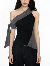 Litlookz Studio Asymmetric One Shoulder Top, view 6