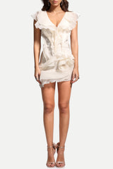 Litlookz Studio Asymmetric Ruffled Mini Dress, view 4