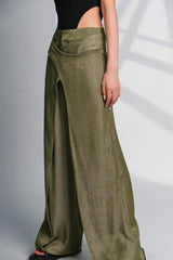 Litlookz Studio Asymmetrical Design Wide Leg Pants, view 2