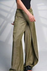 Litlookz Studio Asymmetrical Design Wide Leg Pants, view 3