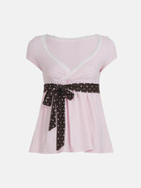 Litlookz Studio Babydoll Bow Top, view 5