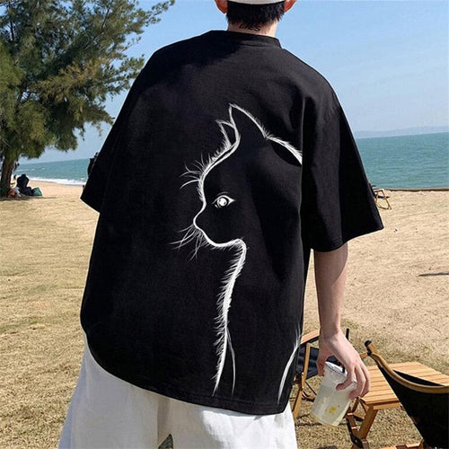Litlookz Studio Back Printed Cat Tee