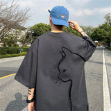 Litlookz Studio Back Printed Cat Tee, view 3