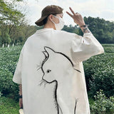 Litlookz Studio Back Printed Cat Tee, view 4