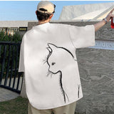 Litlookz Studio Back Printed Cat Tee, view 6