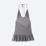 Litlookz Studio Backless Button Mini Dress, view 4