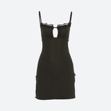 Litlookz Studio Baddie Backless Slit Mini Dress, view 4