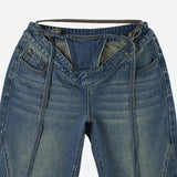 Litlookz Studio Baddie Cut Out Low Rise Denim Jeans, view 3