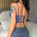 Litlookz Studio Baddie Lace Crop Corset Top, view 2