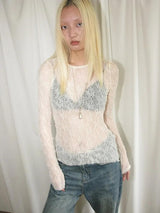 Litlookz Studio Baddie Lace Sheer Top, view 6