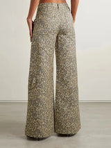 Litlookz Studio Baddie Leopard Embellished Cut Out Pants, view 2