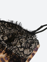 Litlookz Studio Baddie Leopard Lace Mini Dress, view 4