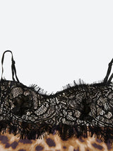 Litlookz Studio Baddie Leopard Lace Mini Dress, view 5