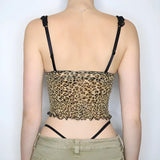 Litlookz Studio Baddie Leopard Mesh Top, view 3