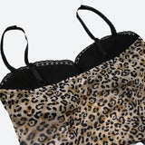 Litlookz Studio Baddie Leopard Mesh Top, view 5