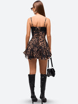 Litlookz Studio Baddie Leopard Mini Dress, view 4