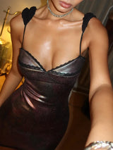 Litlookz Studio Baddie Metallic Mini Dress, view 6
