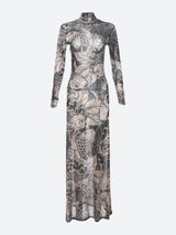 Litlookz Studio Baddie Tattoo Maxi Dress, view 4