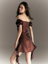 Litlookz Studio Balloon Sleeve Ruched Mini Dress, view 2