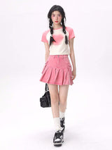 Litlookz Studio Barbie Cargo Mini Skirt, view 3